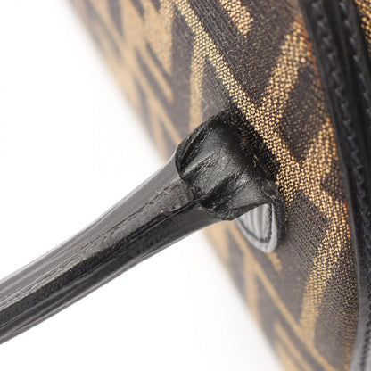 Fendi Handbag Zucca 2-Way Brown Canvas Leather — view 6