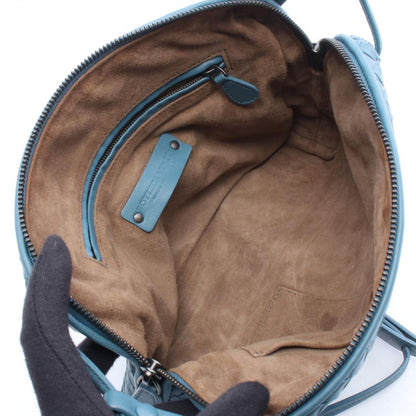 Bottega Veneta Shoulder Bag Nodini Intrecciato Blue Leather — view 3