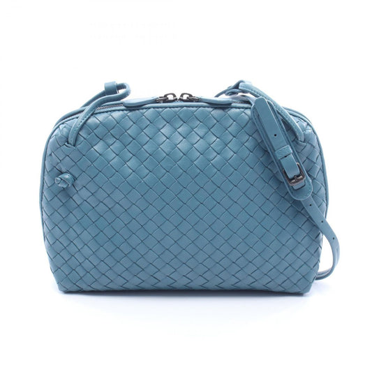 Bottega Veneta Shoulder Bag Nodini Intrecciato Blue Leather