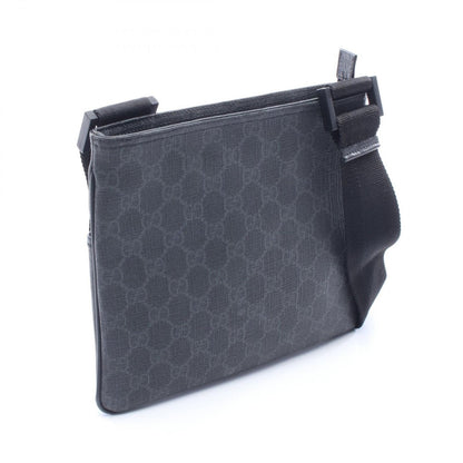 Gucci Shoulder Bag GG Supreme Black Canvas Leather — view 2