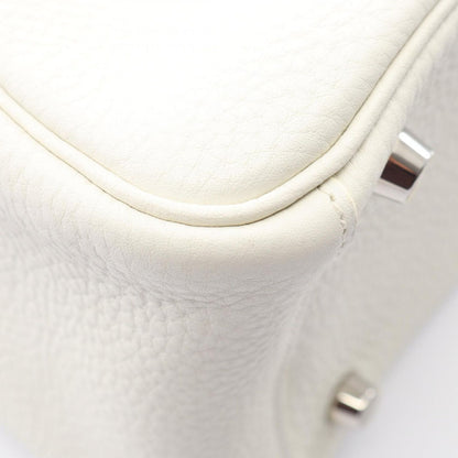 Hermes Shoulder Bag Lindy 26 White — view 7