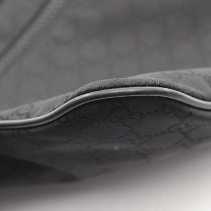 Gucci Shoulder Bag GG Pattern Black Leather Nylon — view 5