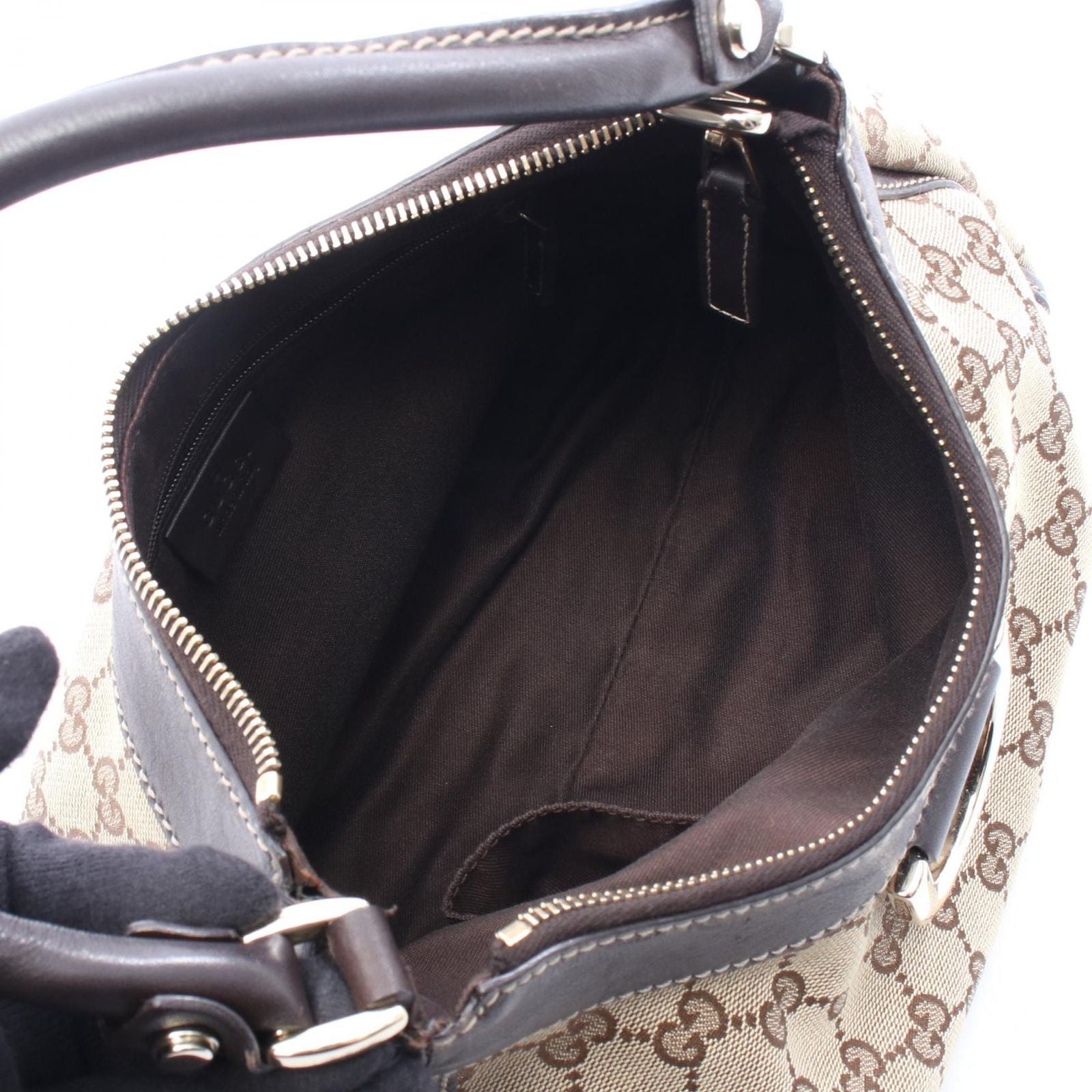 Gucci Shoulder Bag Abbey GG Canvas Beige — view 3