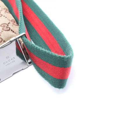 Gucci Waist Bag GG Canvas Beige Dark Brown Sherry — view 8