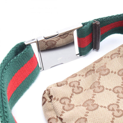 Gucci Waist Bag GG Canvas Beige Dark Brown Sherry — view 9