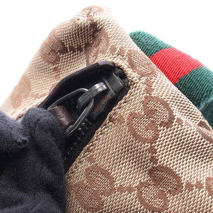 Gucci Waist Bag GG Canvas Beige Dark Brown Sherry — view 6