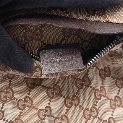 Gucci Waist Bag GG Canvas Beige Dark Brown Sherry — view 4