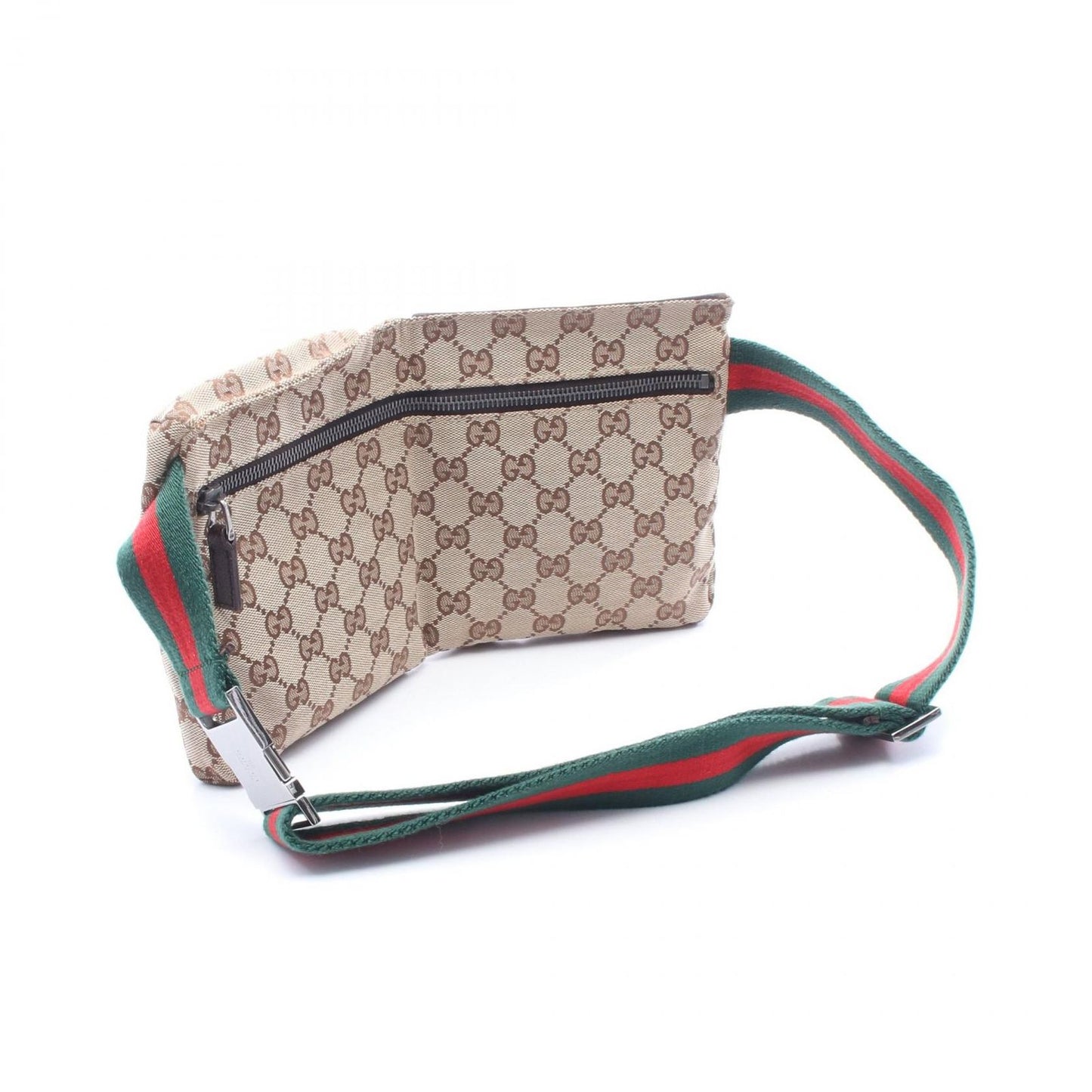 Gucci Waist Bag GG Canvas Beige Dark Brown Sherry — view 2