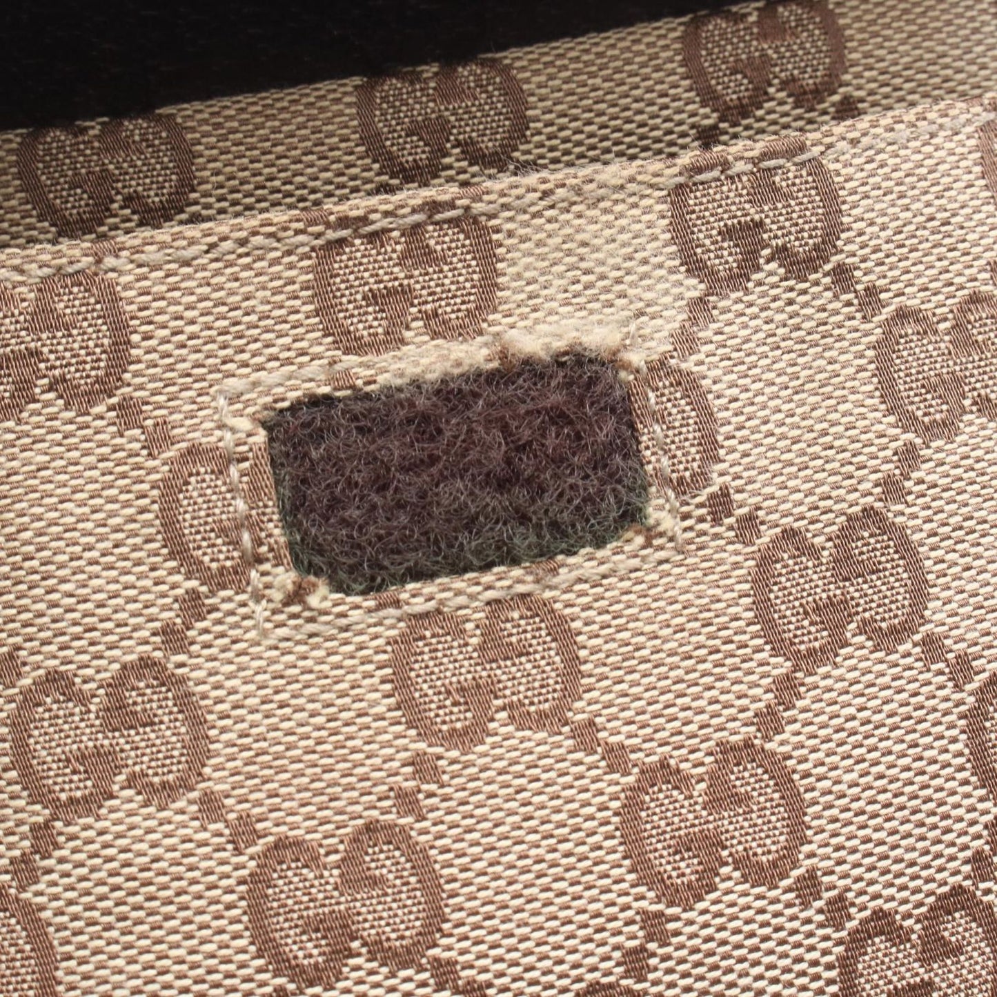 Gucci Waist Bag GG Canvas Beige Dark Brown Sherry — view 5