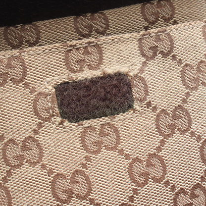 Gucci Waist Bag GG Canvas Beige Dark Brown Sherry — view 5