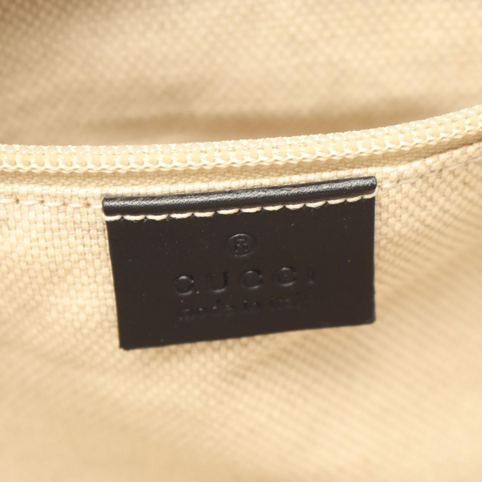 Gucci Shoulder Bag Canvas Sherry Line Black — view 4
