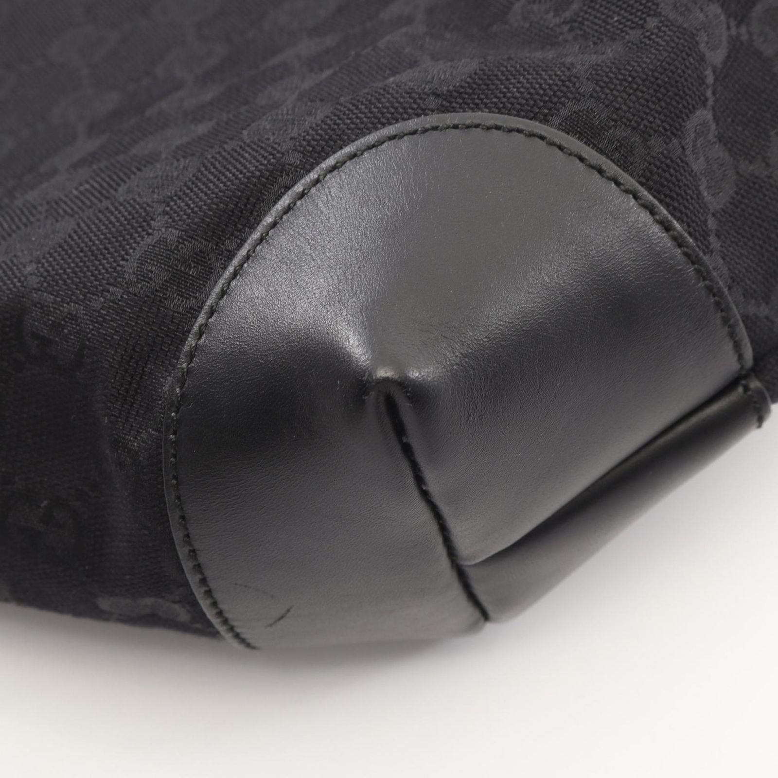 Gucci Shoulder Bag Canvas Sherry Line Black — view 7