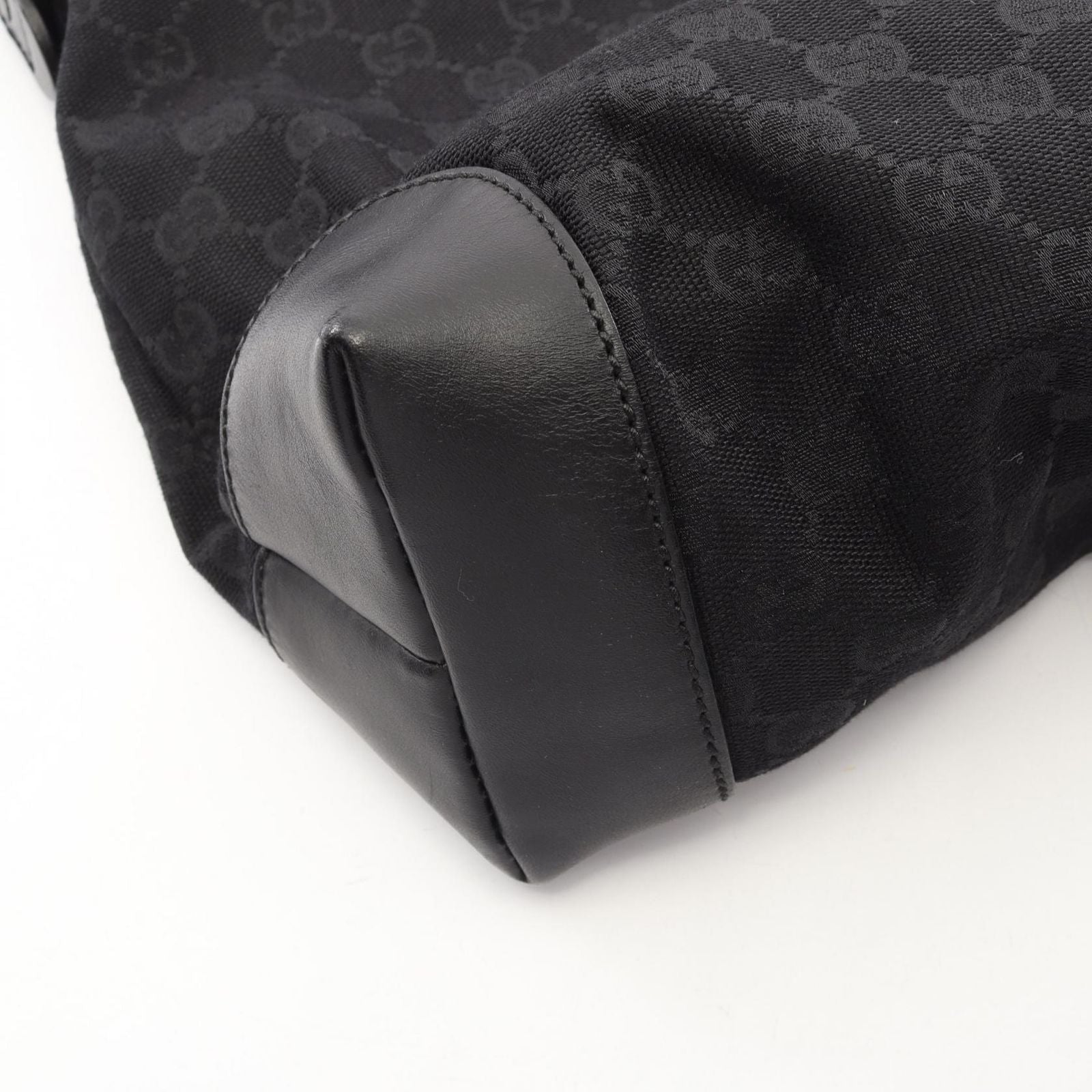 Gucci Shoulder Bag Canvas Sherry Line Black — view 8
