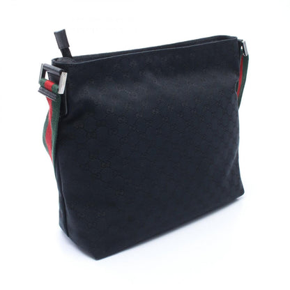 Gucci Shoulder Bag GG Canvas Sherry Line Black — view 2