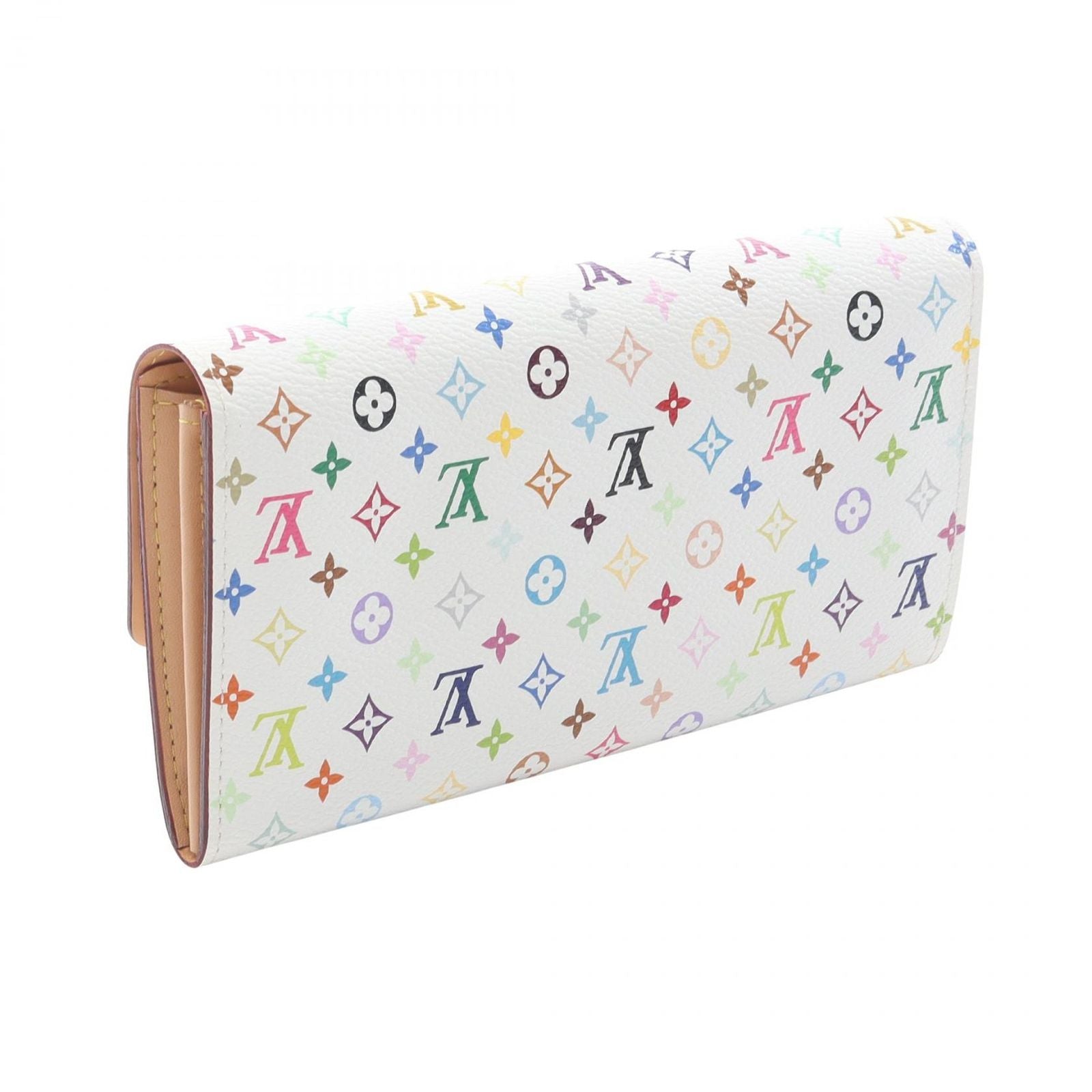 Louis Vuitton Bifold Wallet Portefeuille Sarah Monogram Multicolor Blanc — view 2