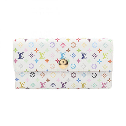 Louis Vuitton Bifold Wallet Portefeuille Sarah Monogram Multicolor Blanc