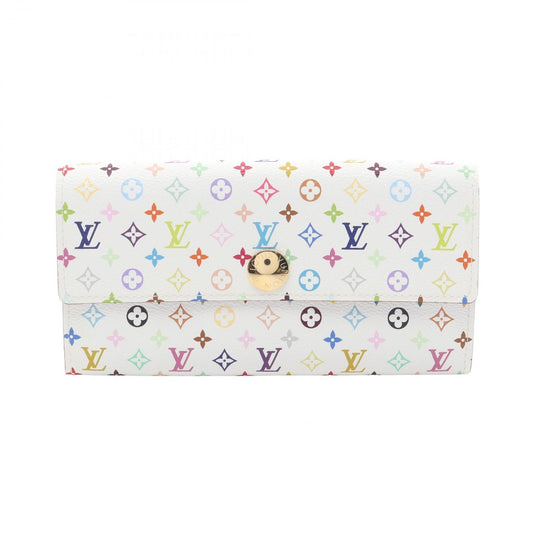 Louis Vuitton Bifold Wallet Portefeuille Sarah Monogram Multicolor Blanc