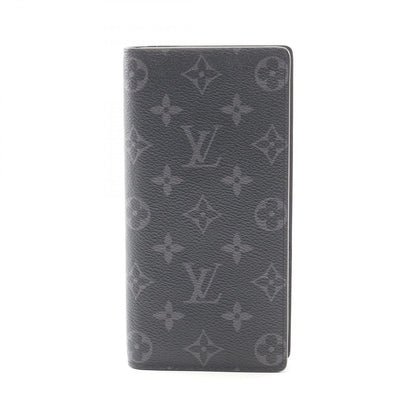 Louis Vuitton Bifold Wallet Portefeuille Brazza Monogram Eclipse