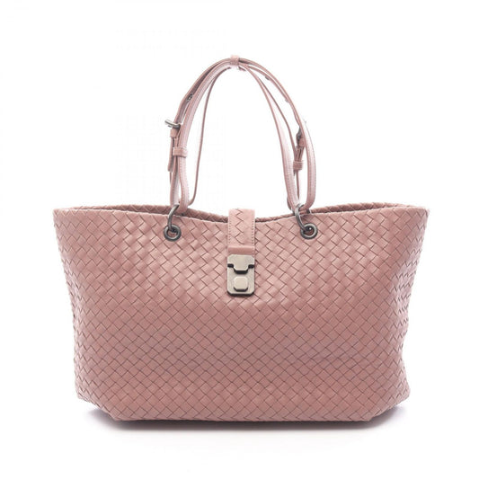 Bottega Veneta Tote Intrecciato Capri Pink Beige Leather 2-Way