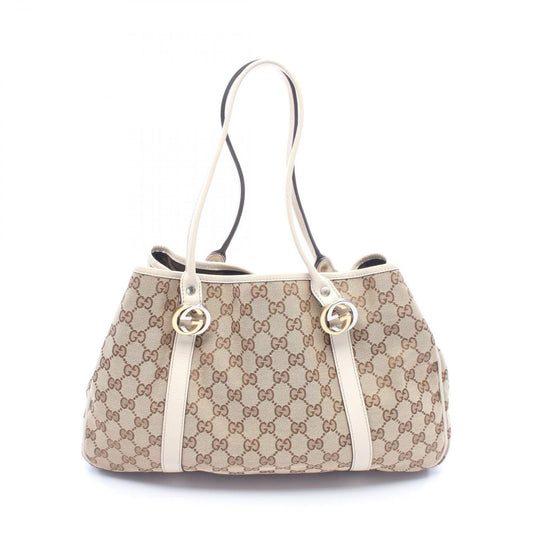 Gucci Tote GG Twins Canvas Beige