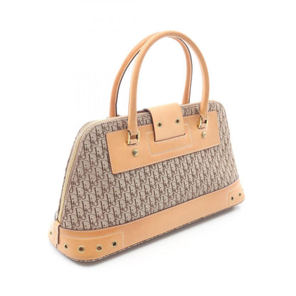 Dior Handbag Street Chic Trotter Beige Canvas Leather — view 2