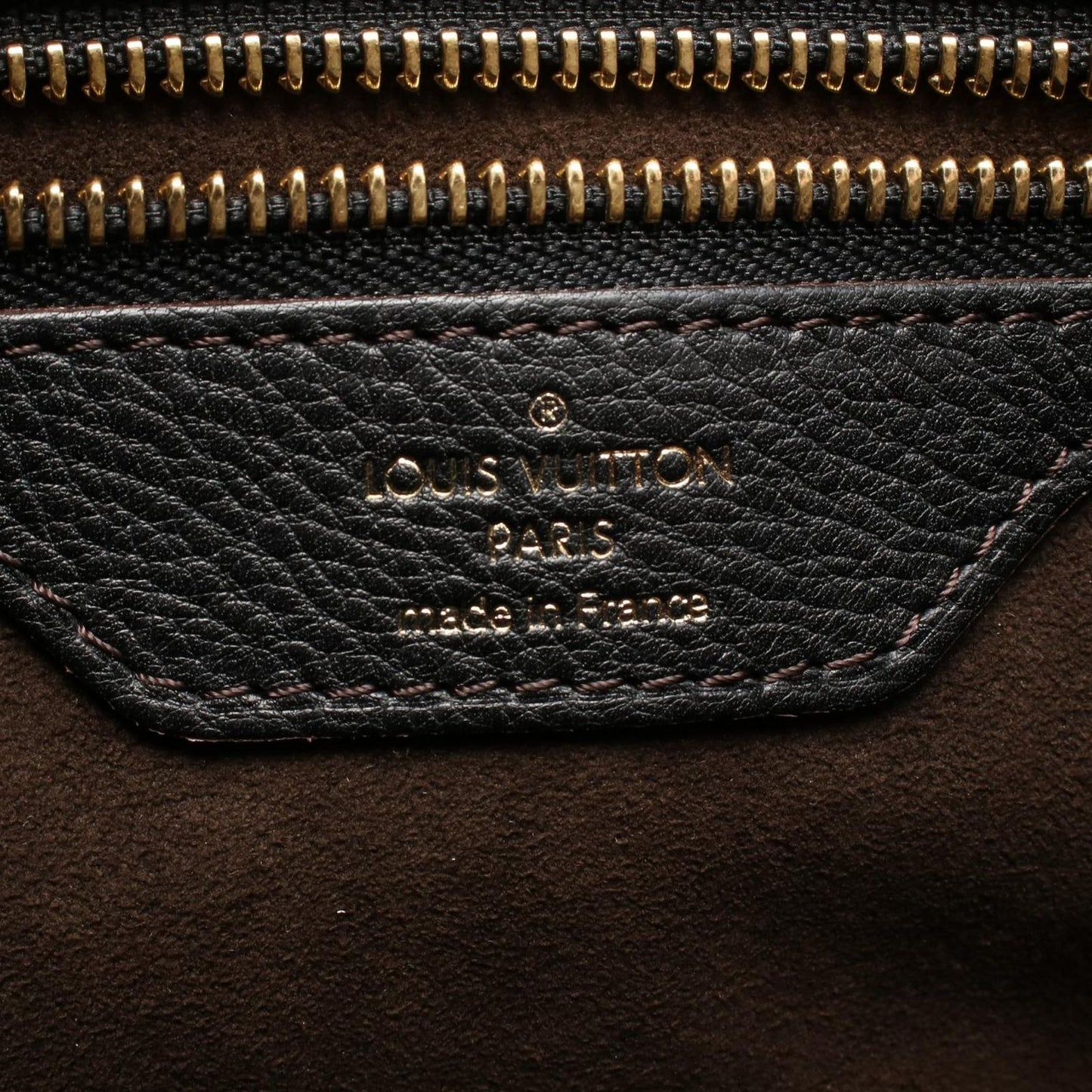 Louis Vuitton Shoulder Bag Selene PM Mahina Noir 2-Way Leather — view 4