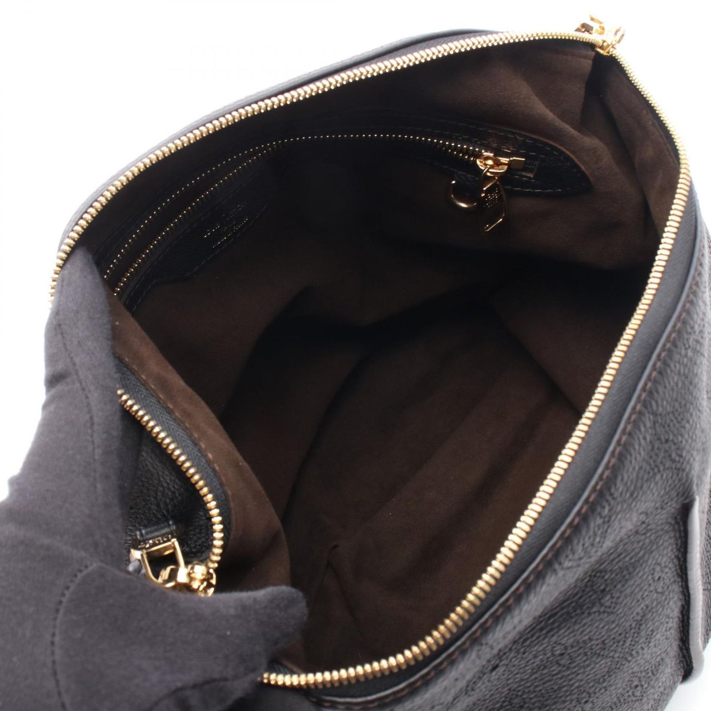 Louis Vuitton Shoulder Bag Selene PM Mahina Noir 2-Way Leather — view 3