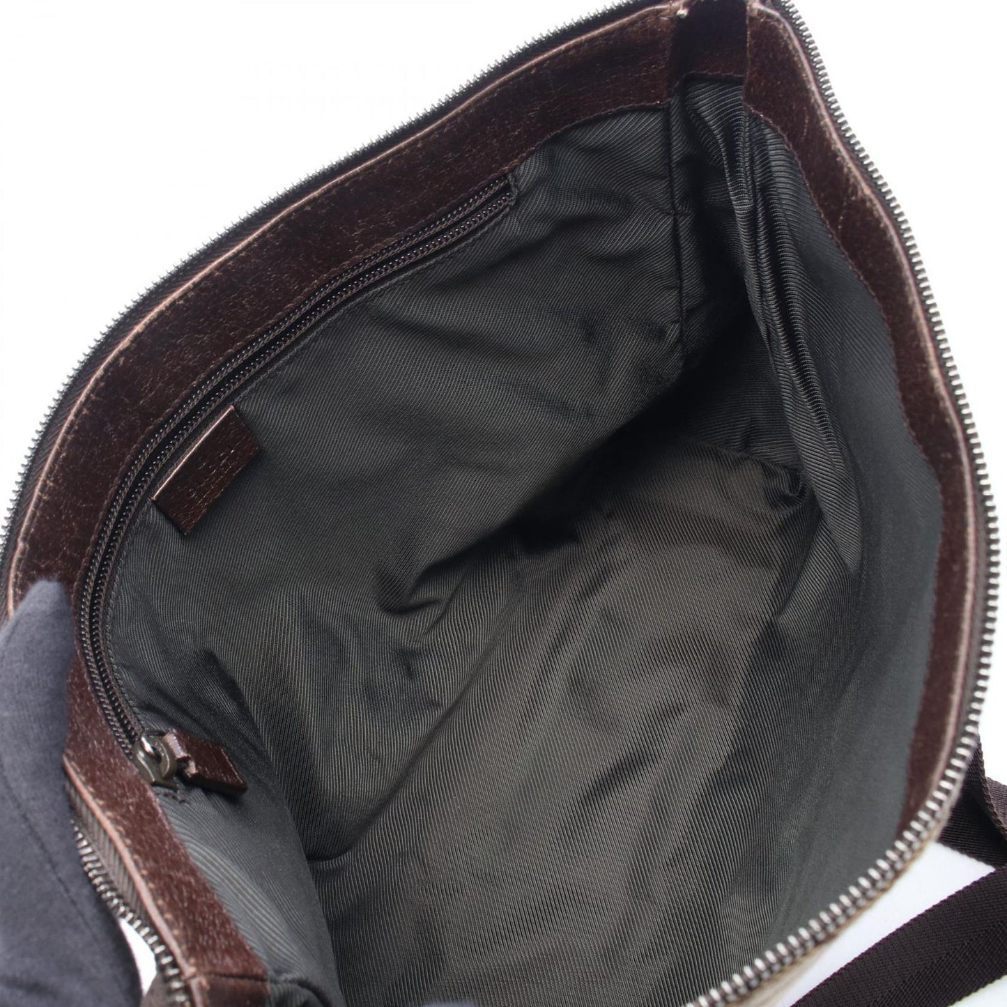 Gucci Shoulder Bag GG Canvas Beige Back — view 3