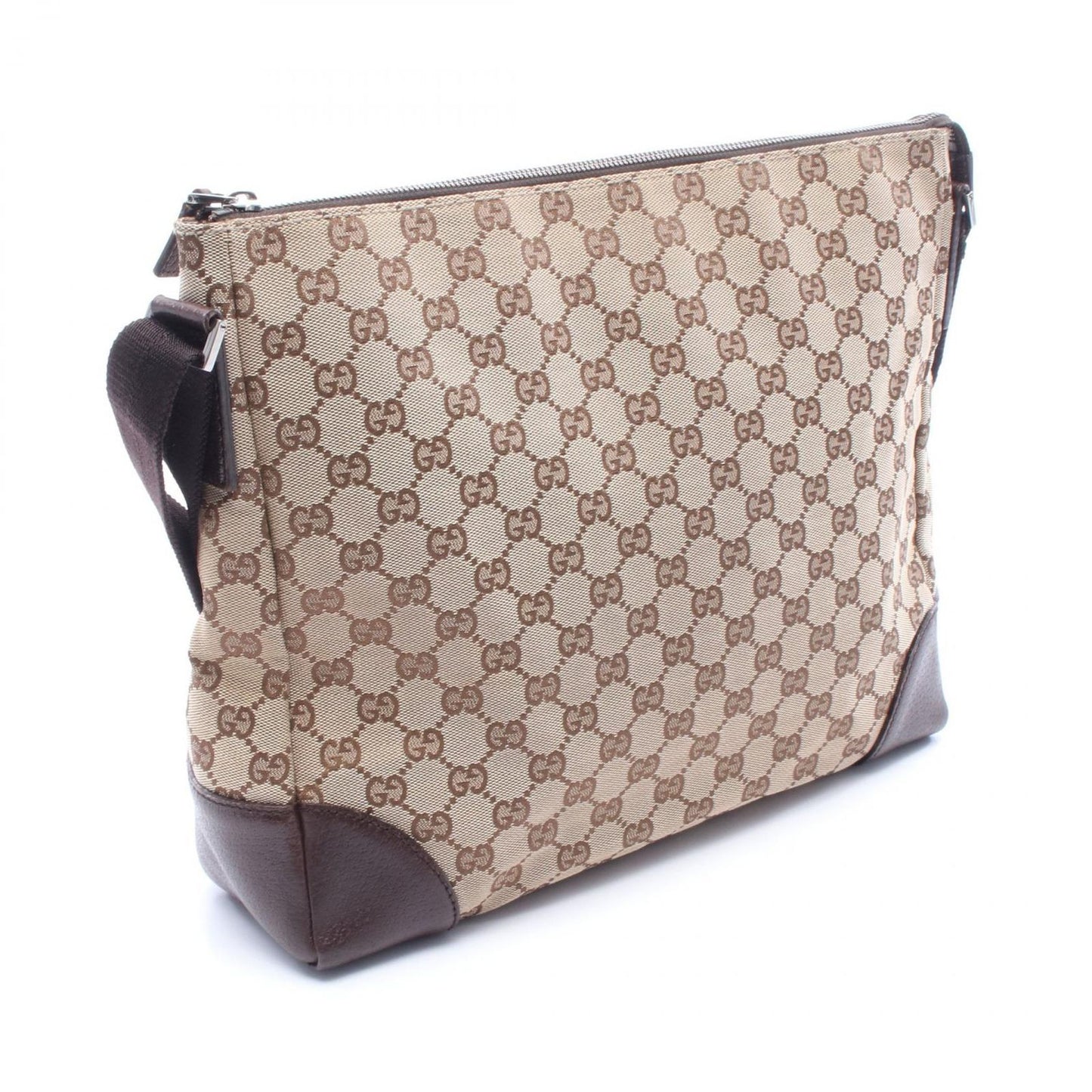 Gucci Shoulder Bag GG Canvas Beige Back — view 2