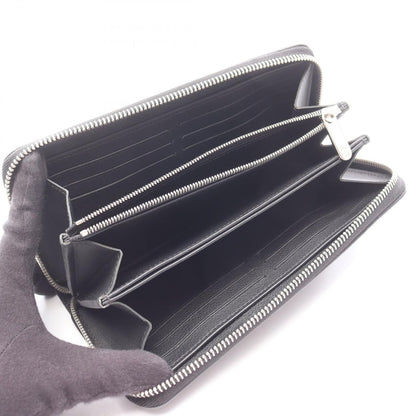 Louis Vuitton Round Wallet Zippy Mahina Noir Leather — view 3