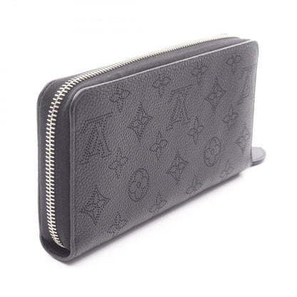 Louis Vuitton Round Wallet Zippy Mahina Noir Leather — view 2