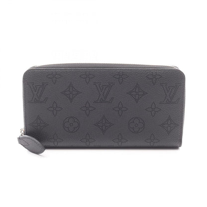 Louis Vuitton Round Wallet Zippy Mahina Noir Leather