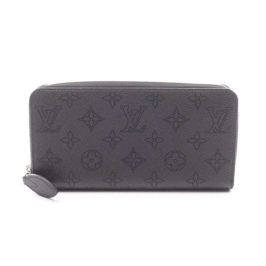 Louis Vuitton Round Wallet Zippy Mahina Noir Leather