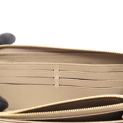 Louis Vuitton Round Wallet Zippy Monogram Empreinte Tourterelle Leather — view 6