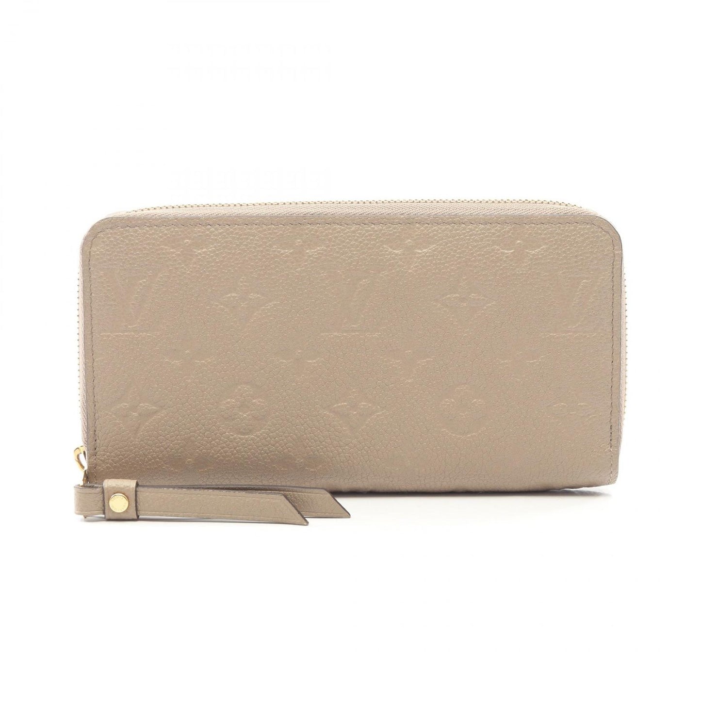 Louis Vuitton Round Wallet Zippy Monogram Empreinte Tourterelle Leather