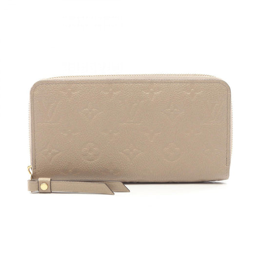 Louis Vuitton Round Wallet Zippy Monogram Empreinte Tourterelle Leather