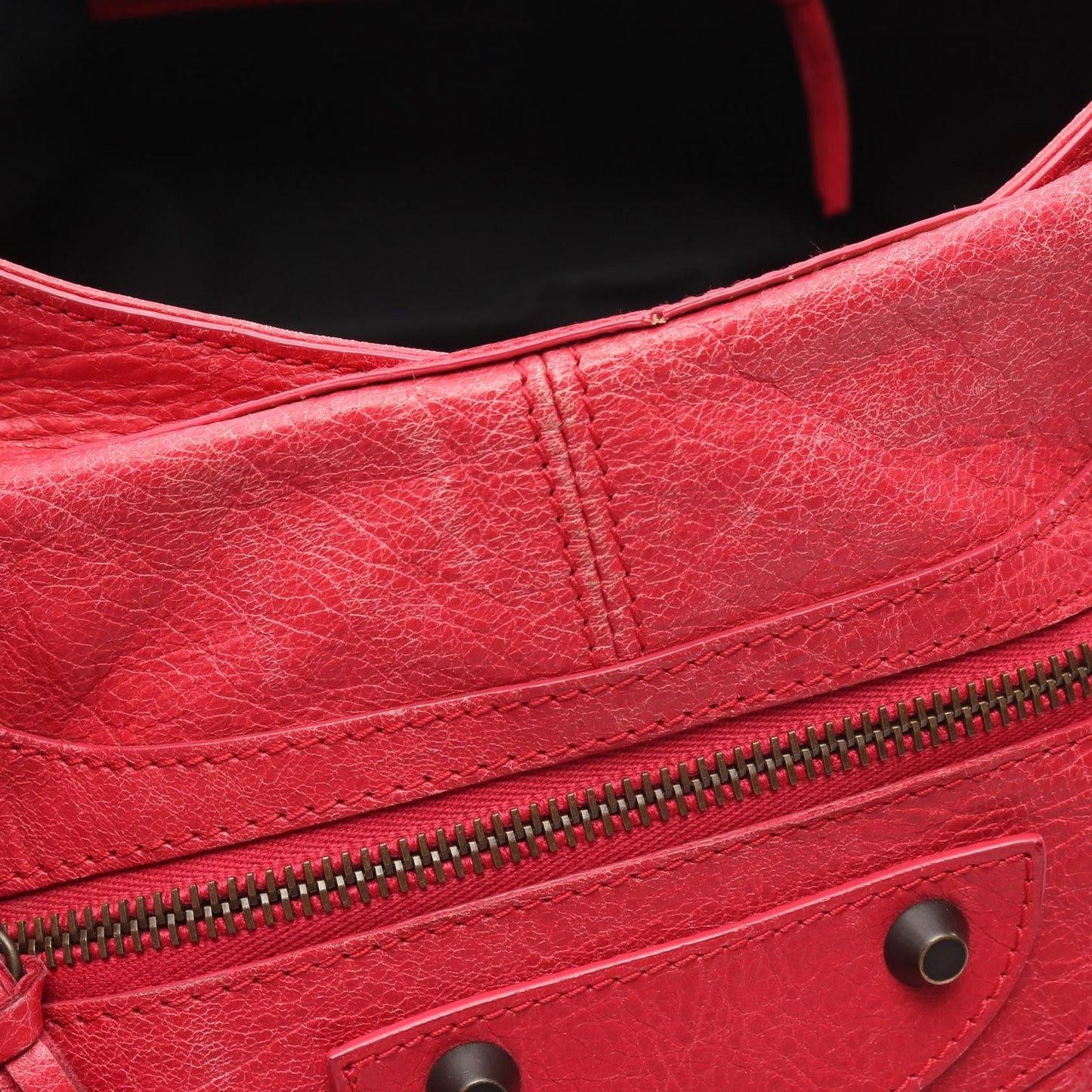 Balenciaga Handbag the Part Time 2-Way Red Leather the City — view 6
