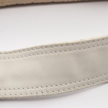 Fendi Shoulder Bag Micro FF Beige White Canvas Leather — view 8