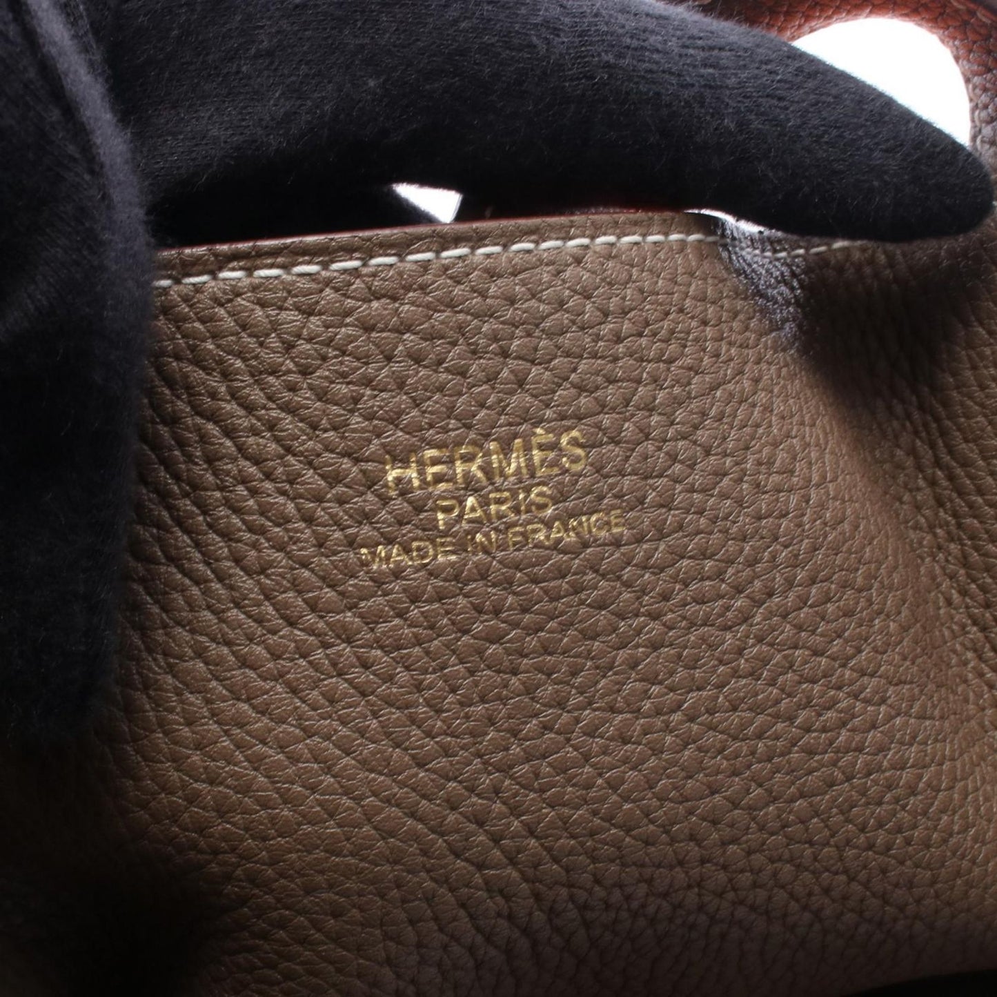 Hermes Tote Double Sens 45 Etoupe Orange 46 — view 4