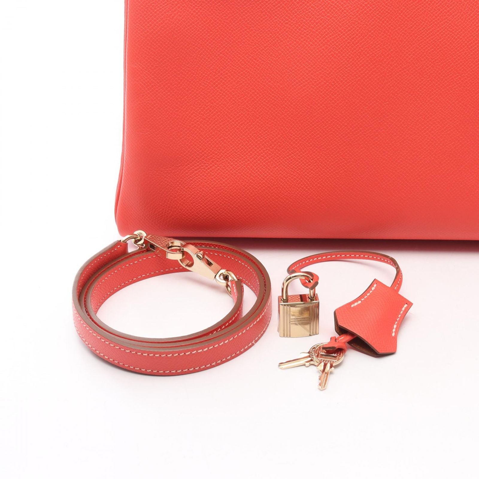 Hermes Handbag Candy Kelly 35 Rose Gyople Gold Retourne 2-Way — view 6