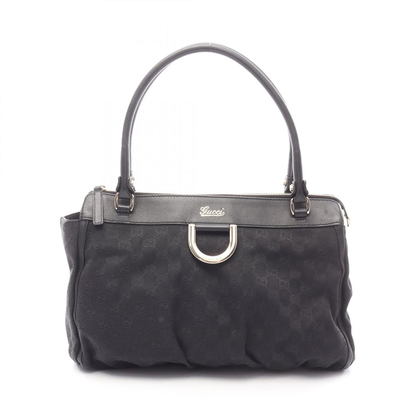 Gucci Tote Abbey GG Canvas Black Shoulder Bag