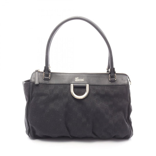 Gucci Tote Abbey GG Canvas Black Shoulder Bag