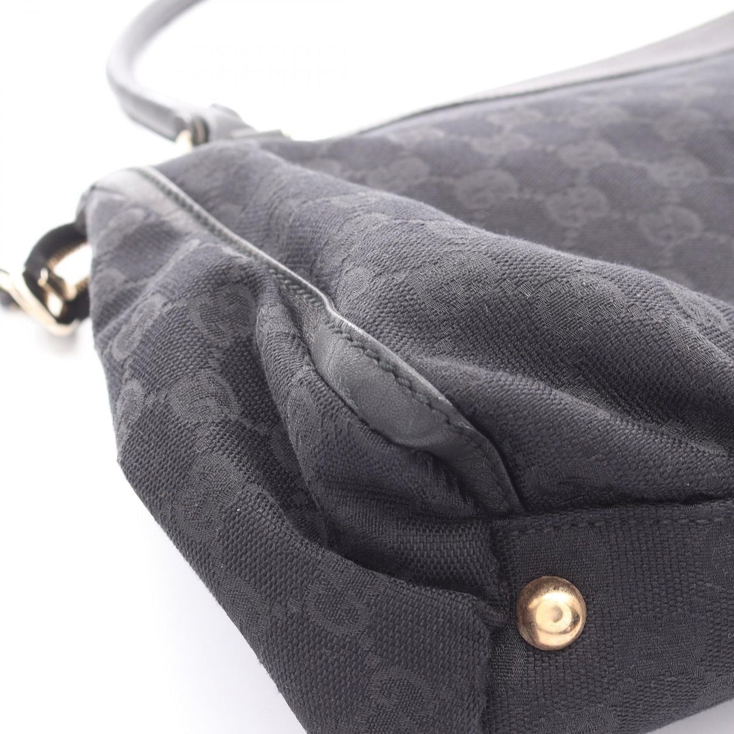 Gucci Tote Abbey GG Canvas Black Shoulder Bag — view 7