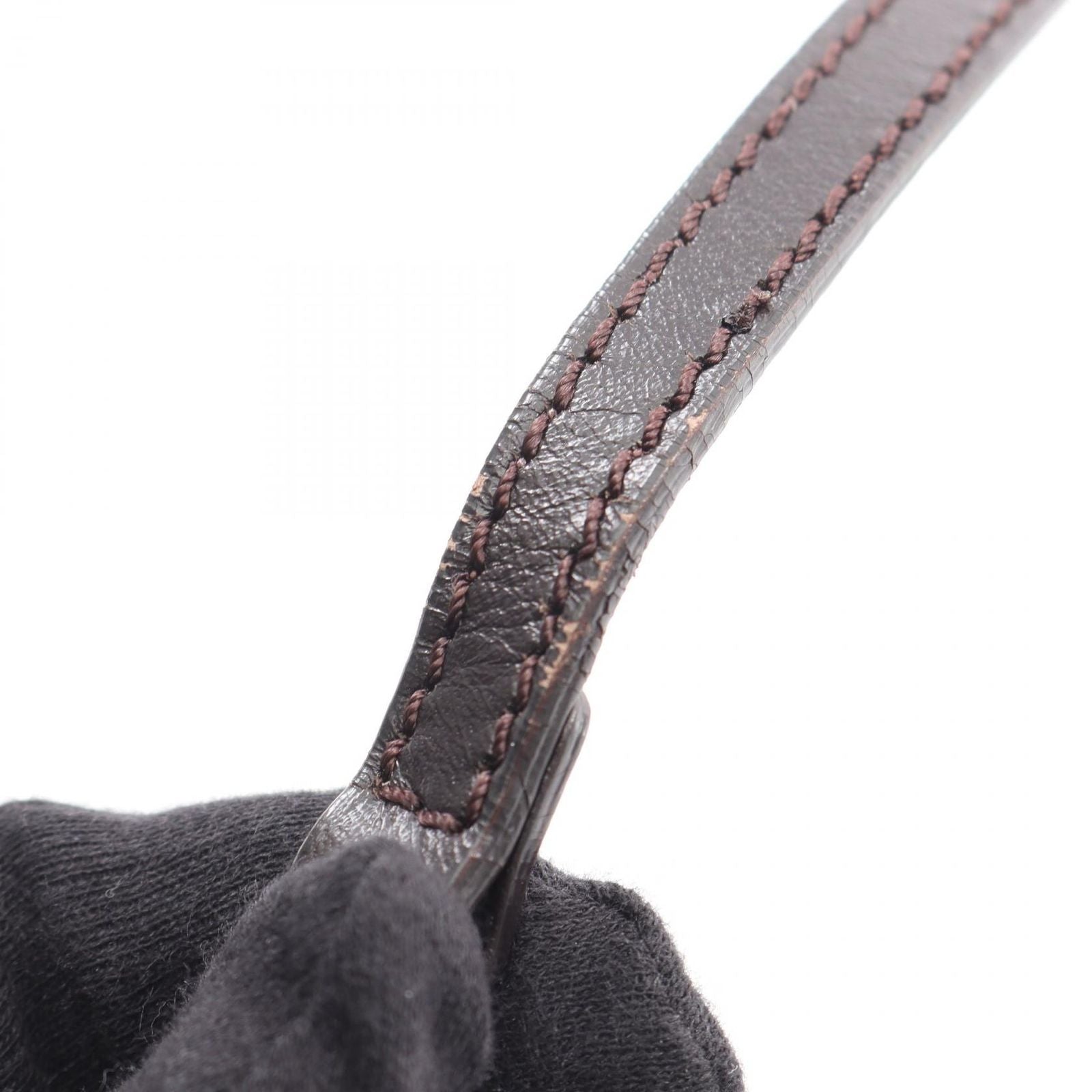 Fendi Shoulder Bag Zucchino Brown Canvas Leather — view 8