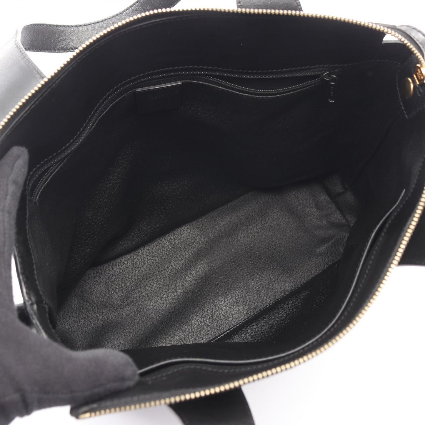 Celine Handbag Macadam Dark Brown Canvas Leather Tote — view 3