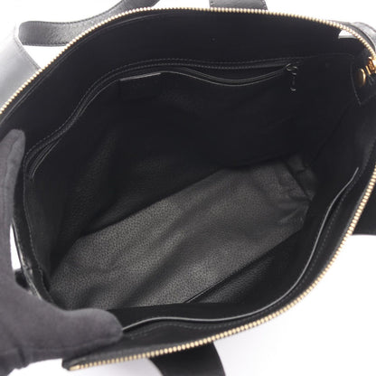 Celine Handbag Macadam Dark Brown Canvas Leather Tote — view 3