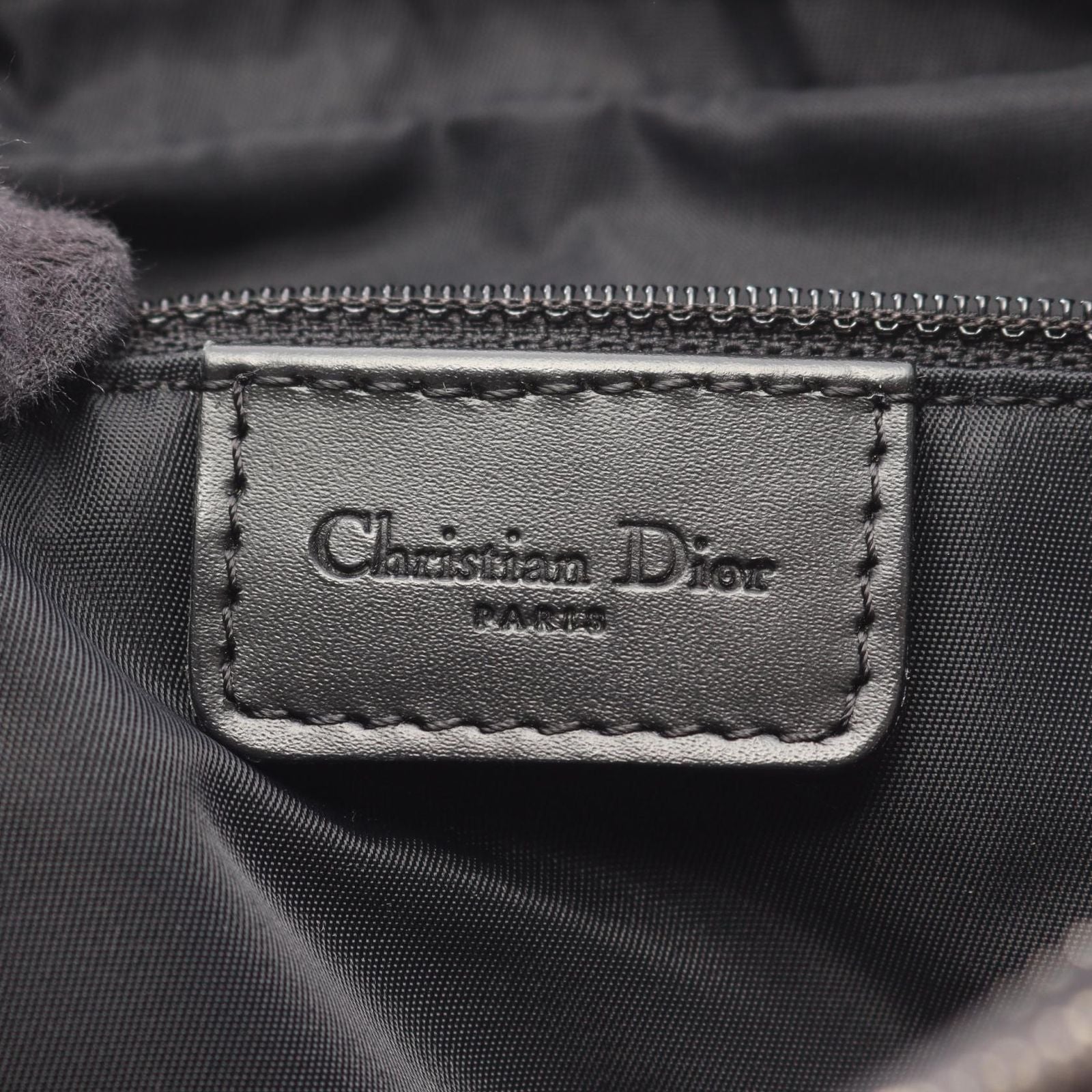 Dior Shoulder Bag Trotter Navy Canvas Leather — view 4