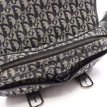 Dior Shoulder Bag Trotter Navy Canvas Leather — view 6
