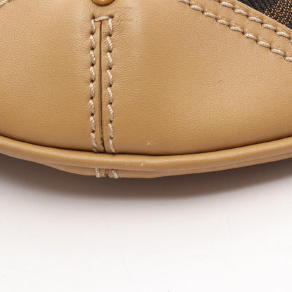 Fendi Shoulder Bag Zucca Brown Canvas Leather — view 8