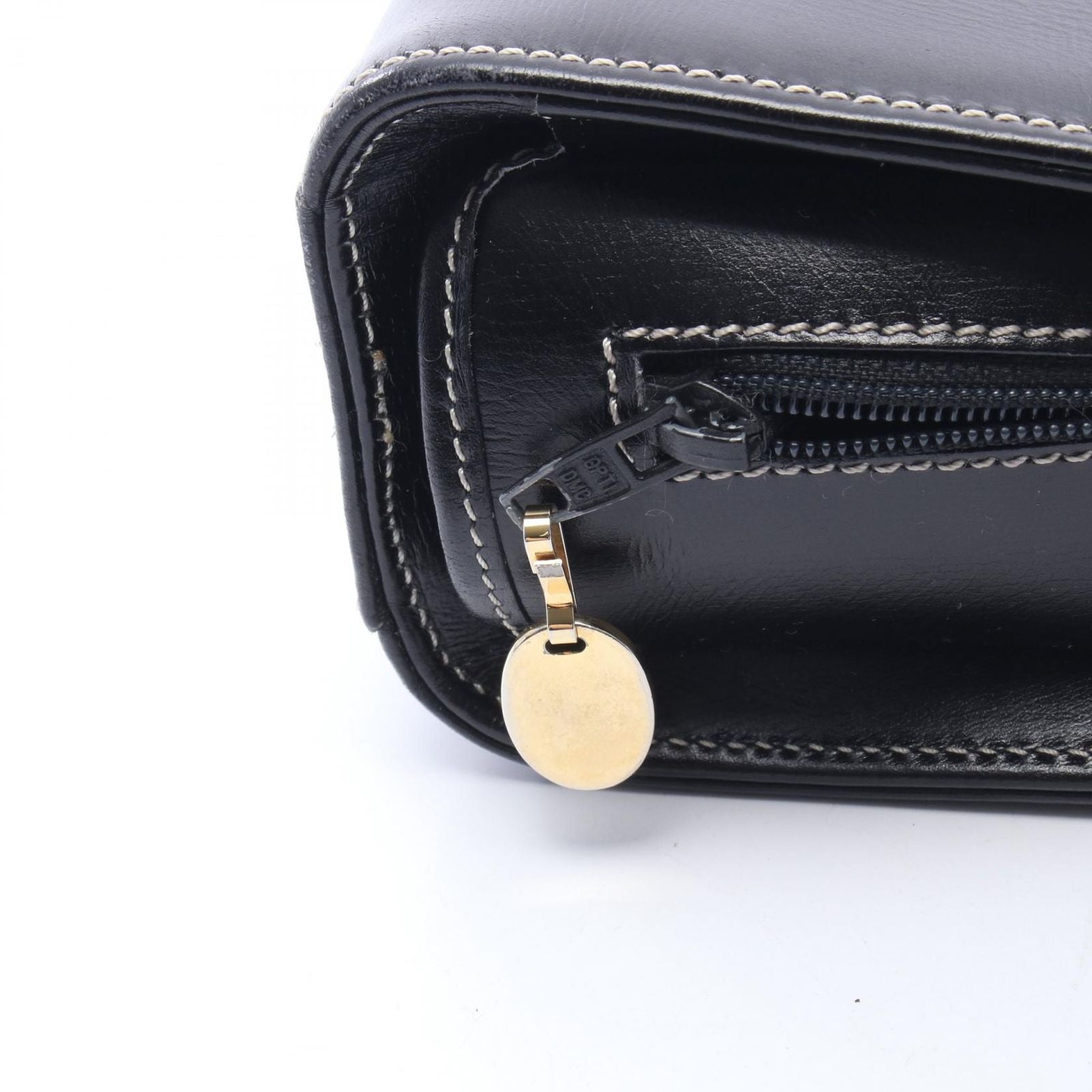 Dior Shoulder Bag Black Leather — view 8